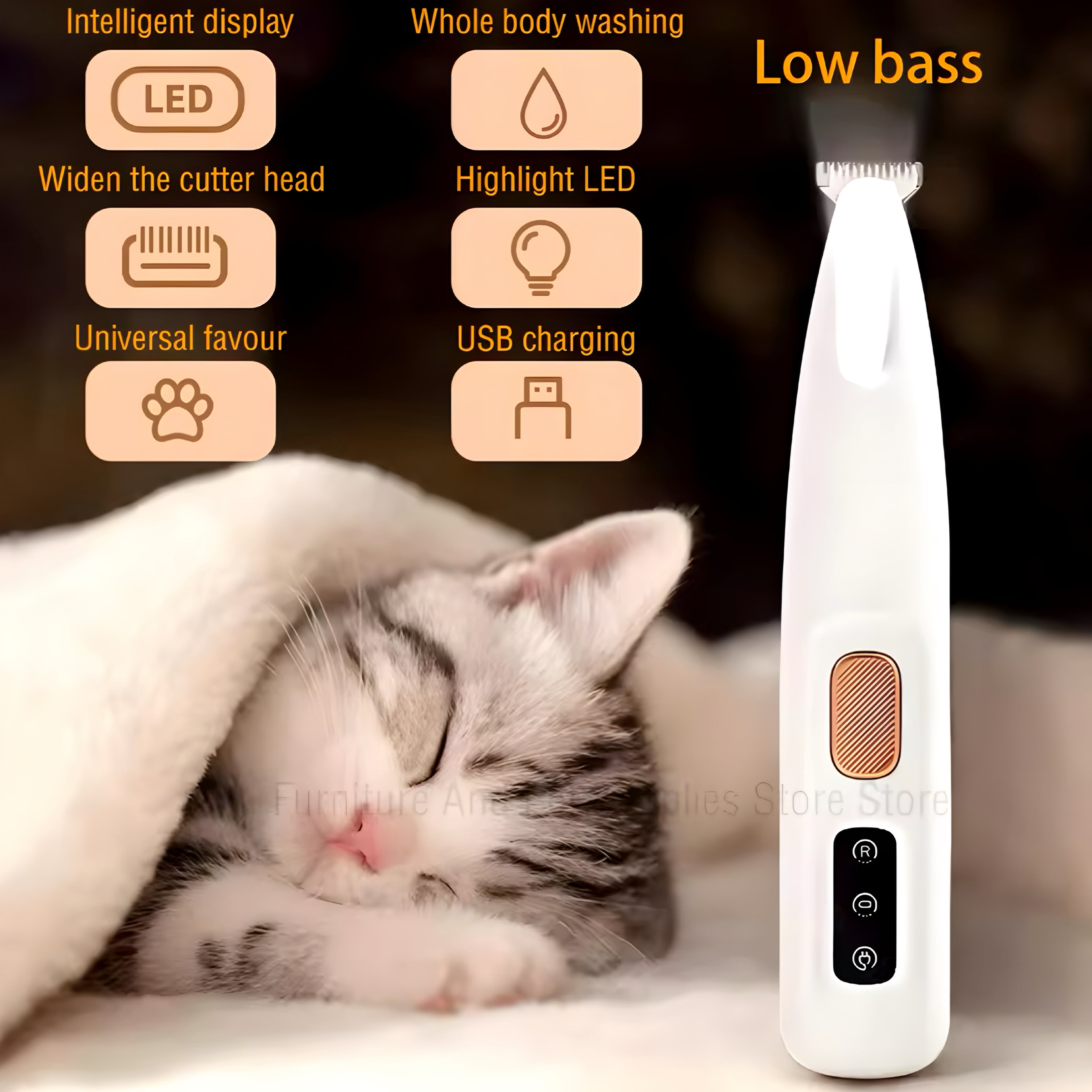 Recortador USB para Patas de Mascotas