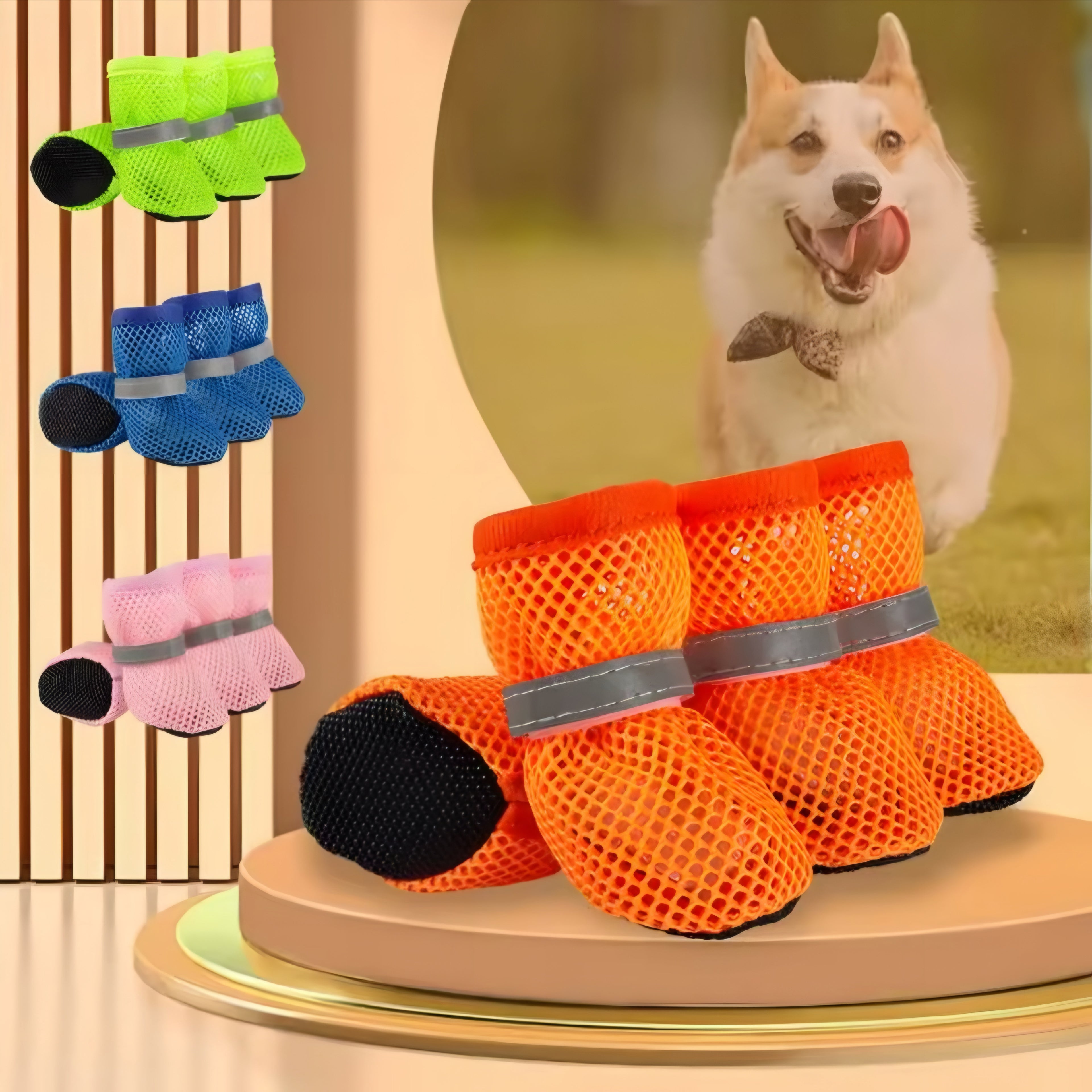 Zapatillas Transpirables de Malla para Perros