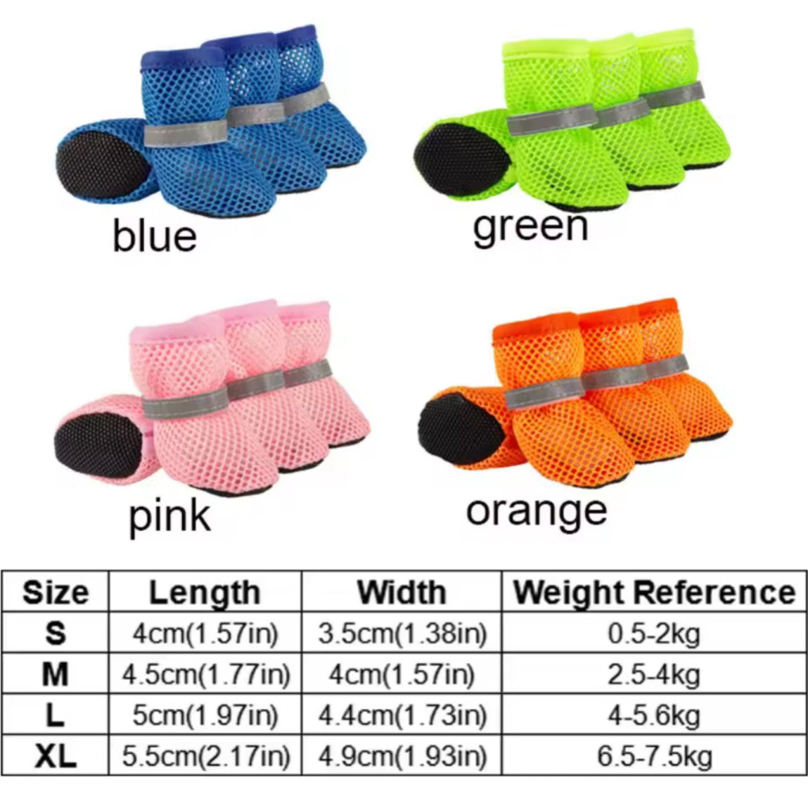 Zapatillas Transpirables de Malla para Perros